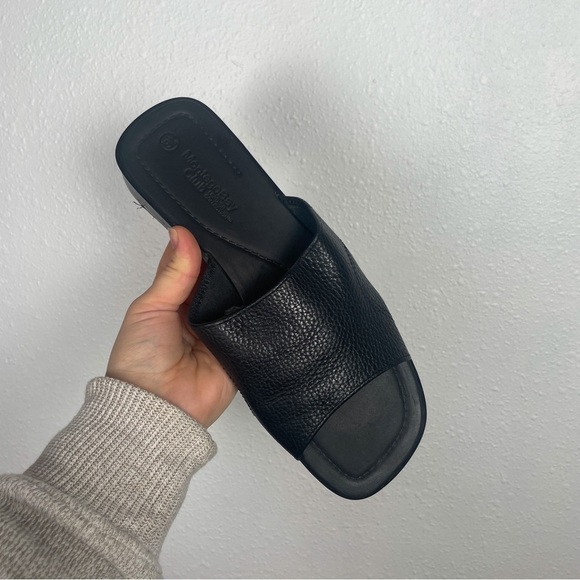 Montego Bay Club Leather special edition Black gen. leather sandals size. 9.5 - Picture 4 of 10